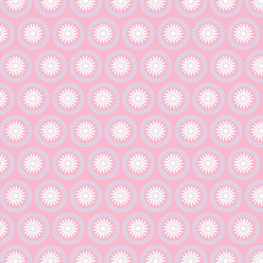 Pink Geometric Floral Design