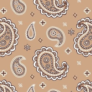 Western paisley brown