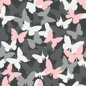 Camouflage butterflies girly