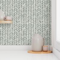 Organic chevron on sage