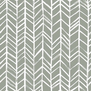 Organic chevron on sage