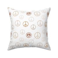 Peace Sign - Boho, Earth Tones