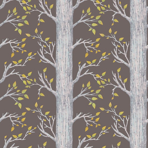 Forest Trees Large Scale Wallpaper Nursery Kids Babies