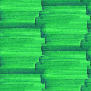 Abstract emerald green paint brush strokes L