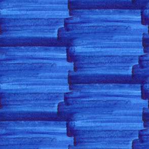 Abstract blue paint brush strokes L