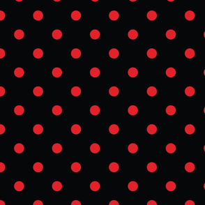 Black With Red Polka Dots - Large (Rainbow Collection)