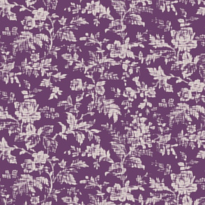 chintz ikat Floral ANANDA   purple toile 