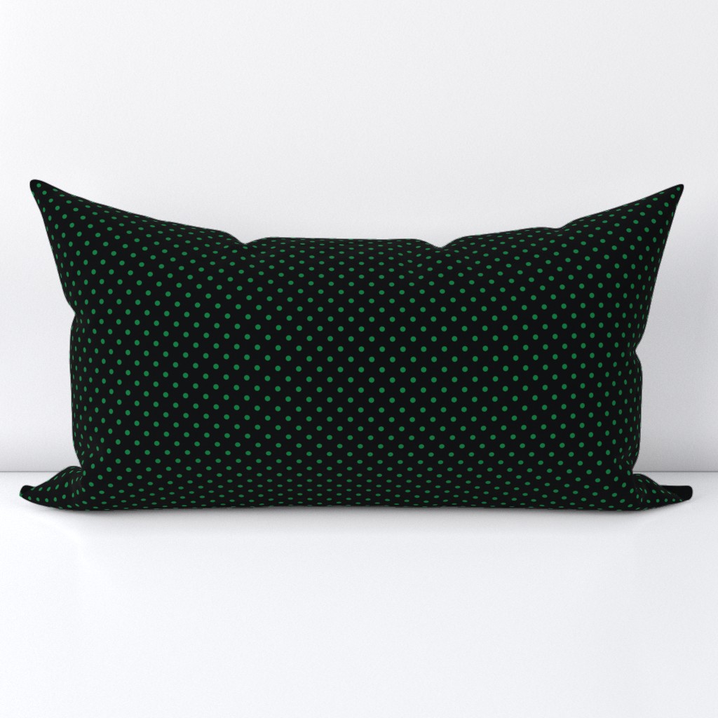 Black With Green Polka Dots - Small (Rainbow Collection)