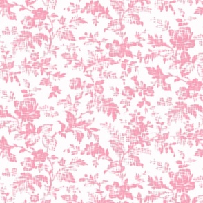 chintz ikat  Floral ANANDA pink  toile