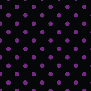 Black With Purple Polka Dots - Large (Rainbow Collection)