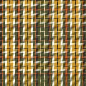 Lodge Plaid - Moss Green Goldenrod Yellow Regular Scale 