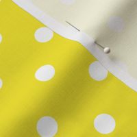 Yellow With White Polka Dots - Medium (Rainbow Collection)