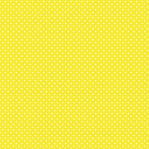 Yellow With White Polka Dots - Small (Rainbow Collection)