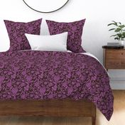 Chintz DISHA purple toile