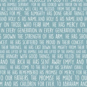 Mary’s Magnificat // Blue // Catholic Prayers Collection