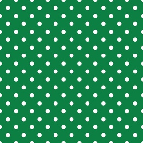 Green With White Polka Dots - Medium (Rainbow Collection)