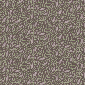 Lavender Pattern- Dark Background