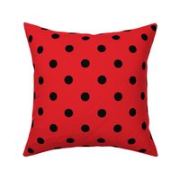 Red With Black Polka Dots - Large (Rainbow Collection)