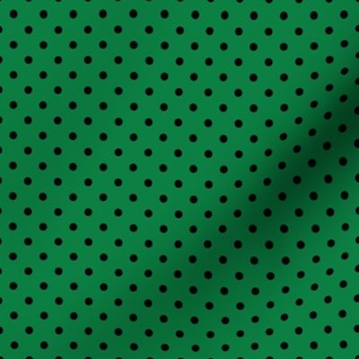 Green With Black Polka Dots - Small (Rainbow Collection)