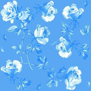 Blue Hampton Roses summer sky 2