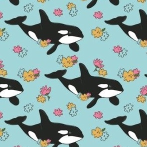Floral Orca - Large Scale