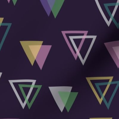 Party Triangles with dark background