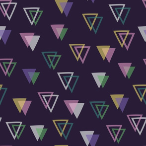 Party Triangles with dark background