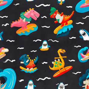 Hang Ten Dinosaurs navy 