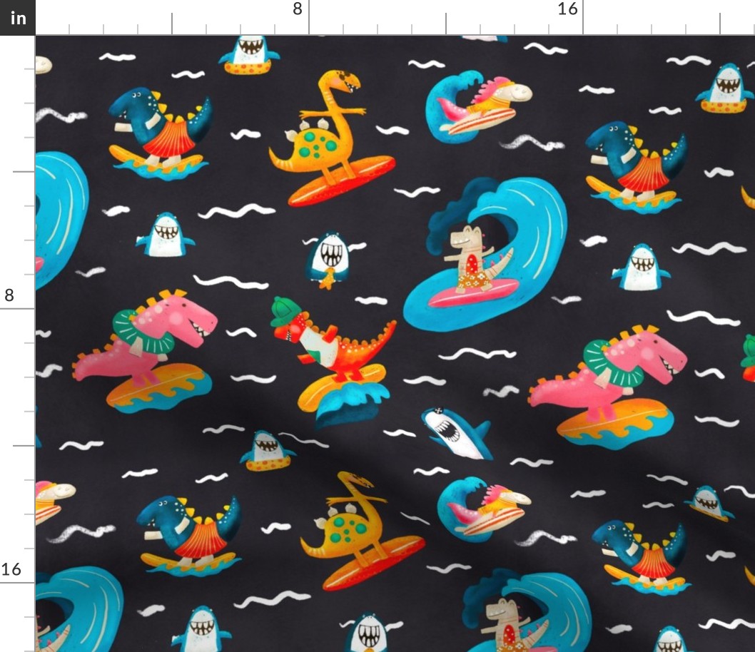 Hang Ten Dinosaurs navy 