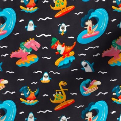 Hang Ten Dinosaurs navy 