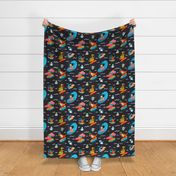 Hang Ten dinosaur navy Large