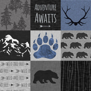 Adventure Bears- Denim