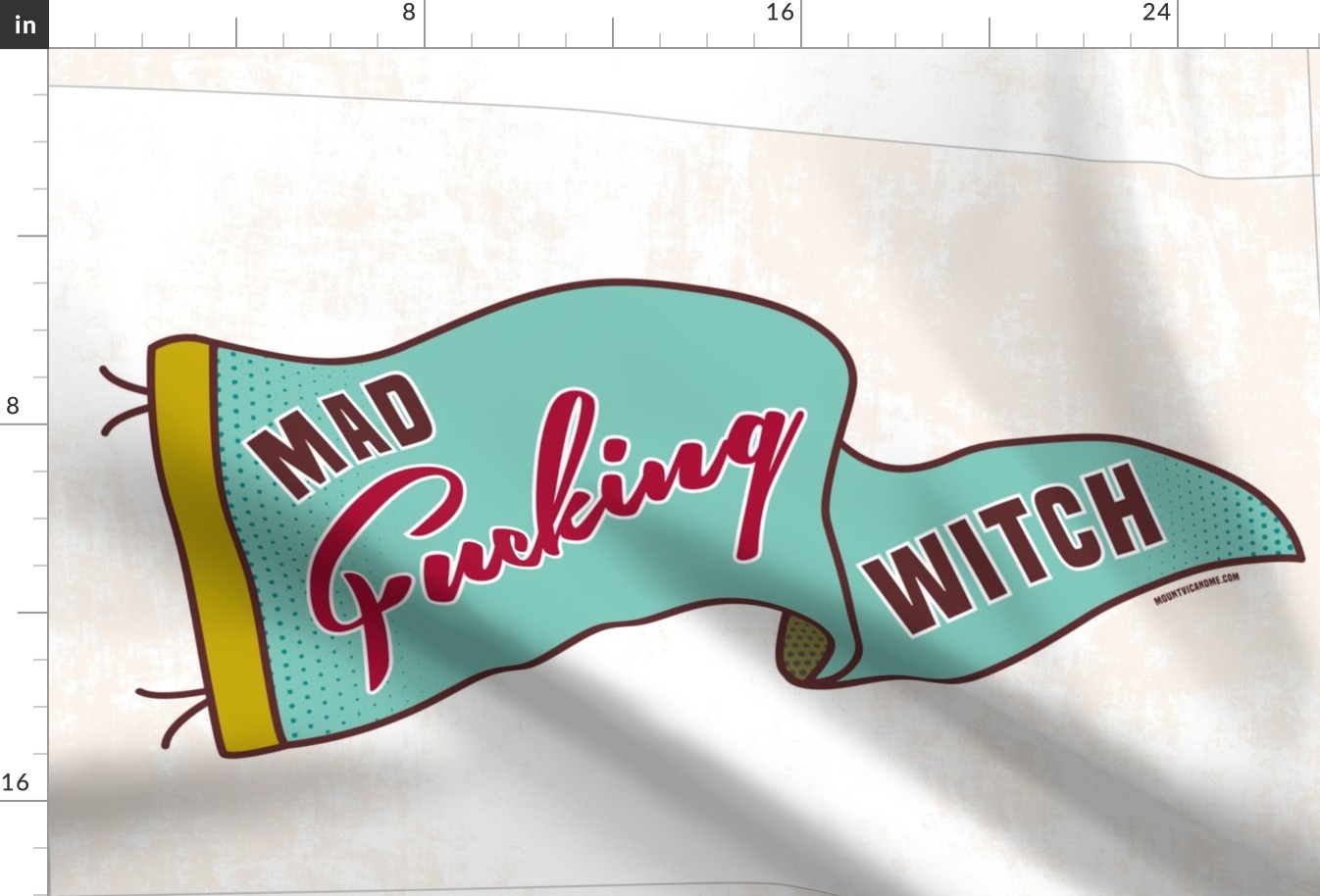 Mad Fucking Witch tea towel