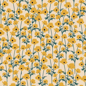 Yellow Flower Garden - Neutral