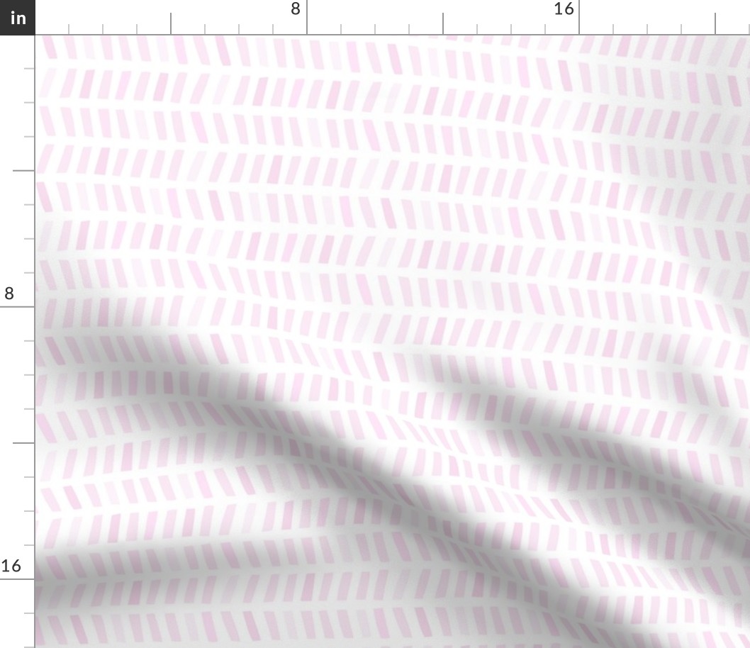 Watercolor Herringbone - Pink