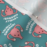 Totally Cuterus Uterus, teal