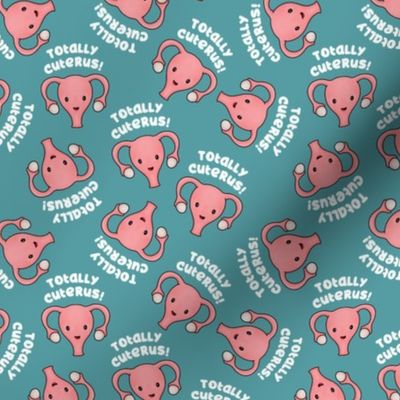 Totally Cuterus Uterus, teal