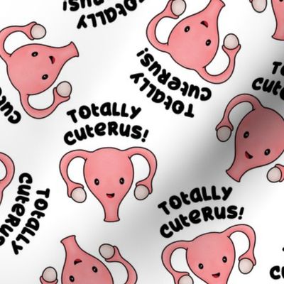 Totally Cuterus Uterus, white, large