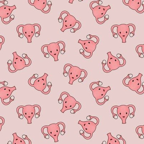 Happy Cute Uterus, pink