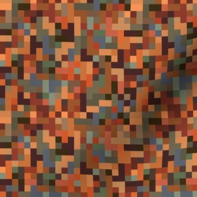 Mosaic pixel squares, Australian outback