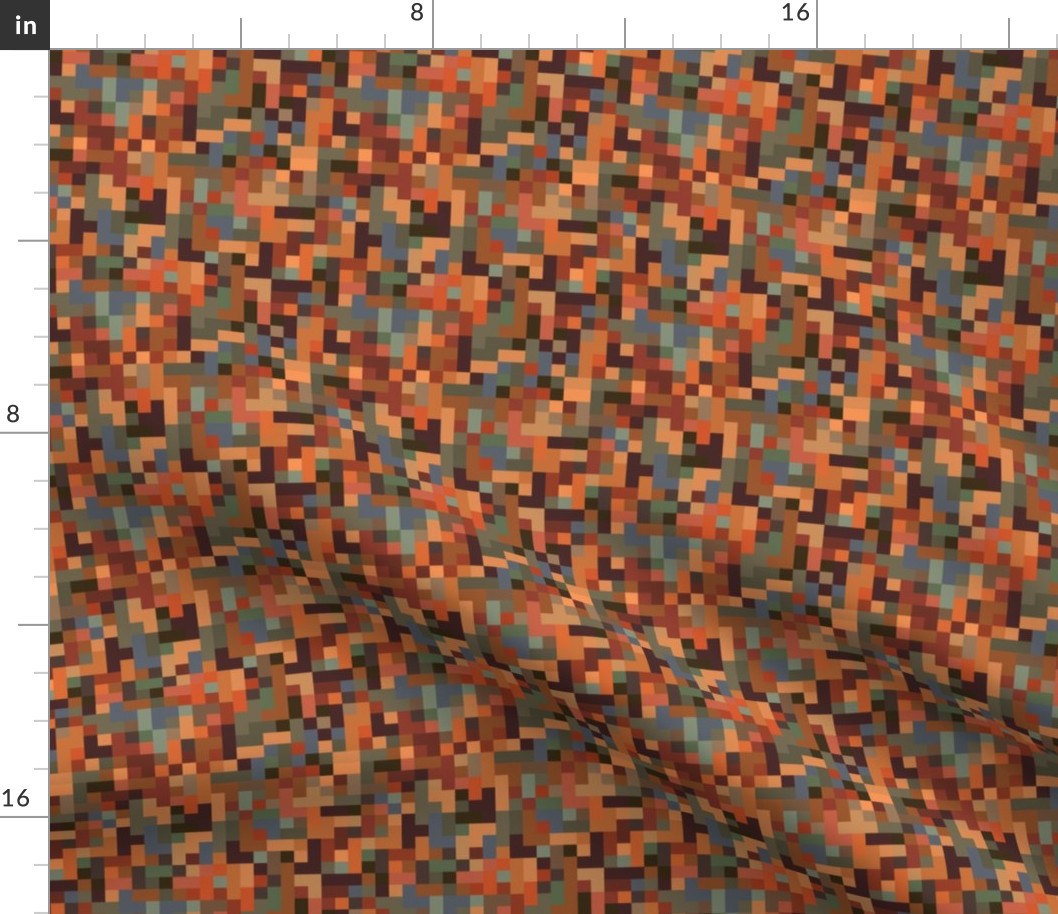 Mosaic pixel squares, Australian outback