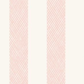 checkered stripe (large, blush)