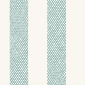 checkered stripe (large, aqua)