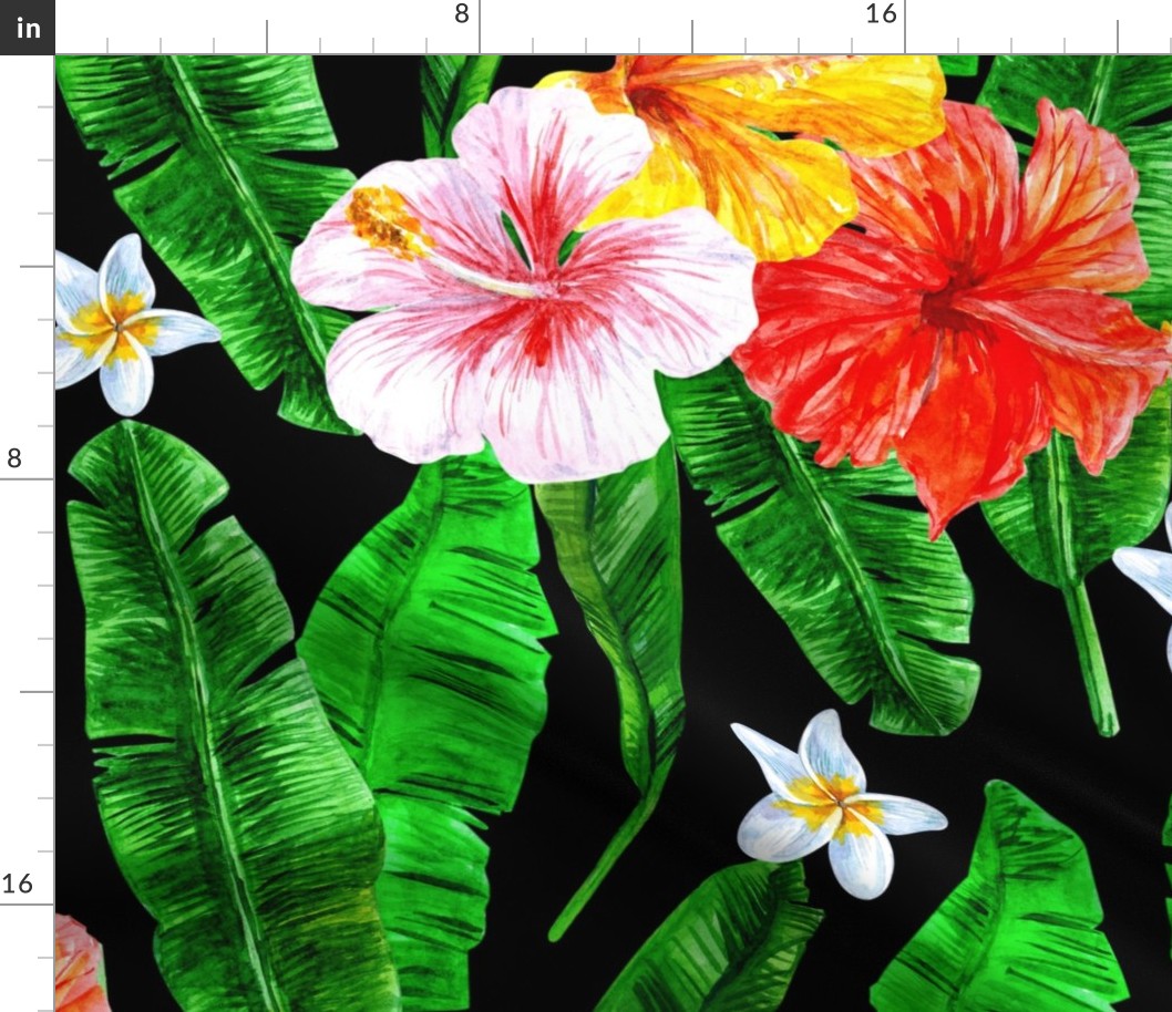 banana leaves and flowers 10