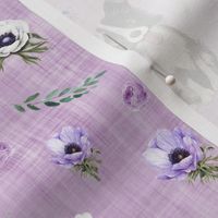 border collie purple linen