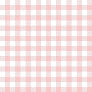 1" baby pink gingham