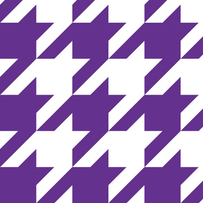 large purple white houndstooth