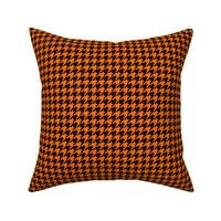 small orange black houndstooth