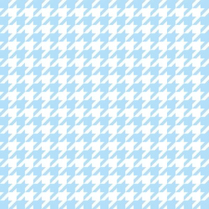 small baby blue houndstooth