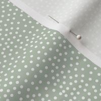 Tiny little spots in abstract waves scales shape dots texture neutral nursery soft mint green olive white